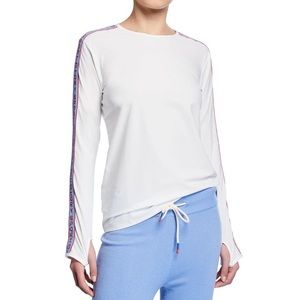 NWT Tory Burch Sport Long Sleeve Banner Top